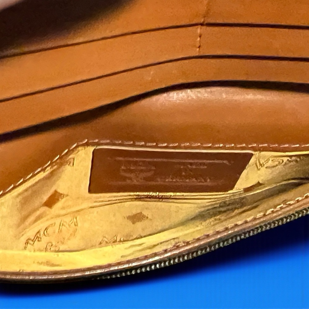 MCM Cognac Visetos Bifold Wallet - Picture 5 of 9